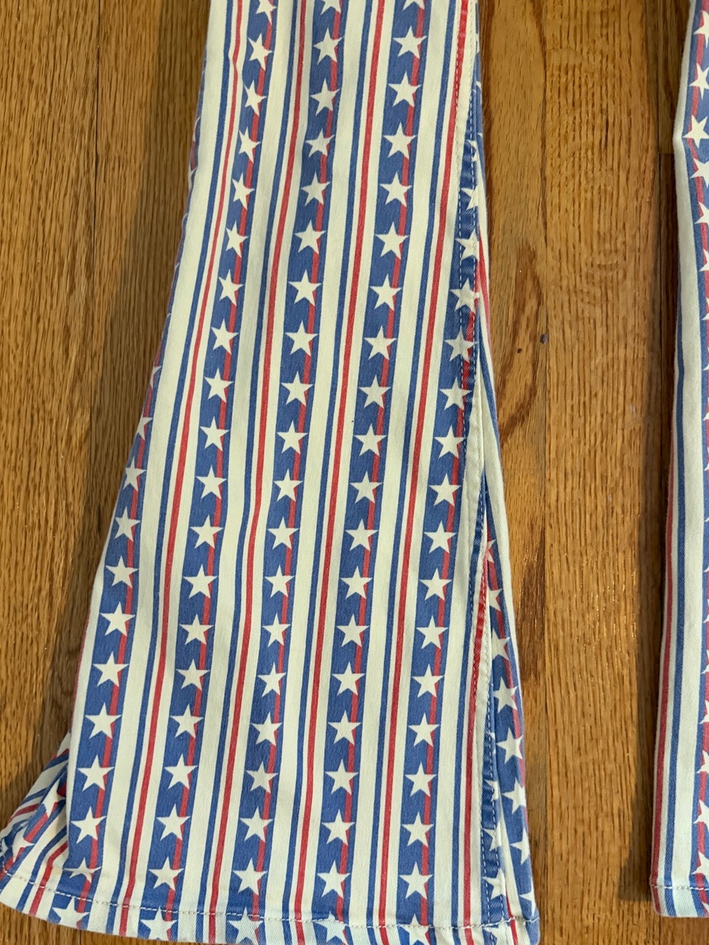 Free people We the Free Penny star and stripes pull on flare jeans, 24 - Picture 6 of 9